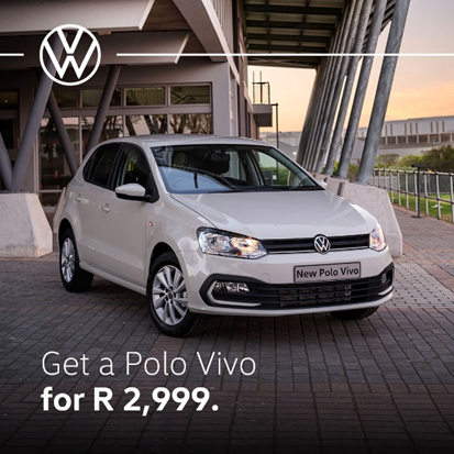 The Volkswagen Polo Vivo is waiting for you. Take advantage of this limited-time airbag upgrade and drive away from only R2,999 per month*.