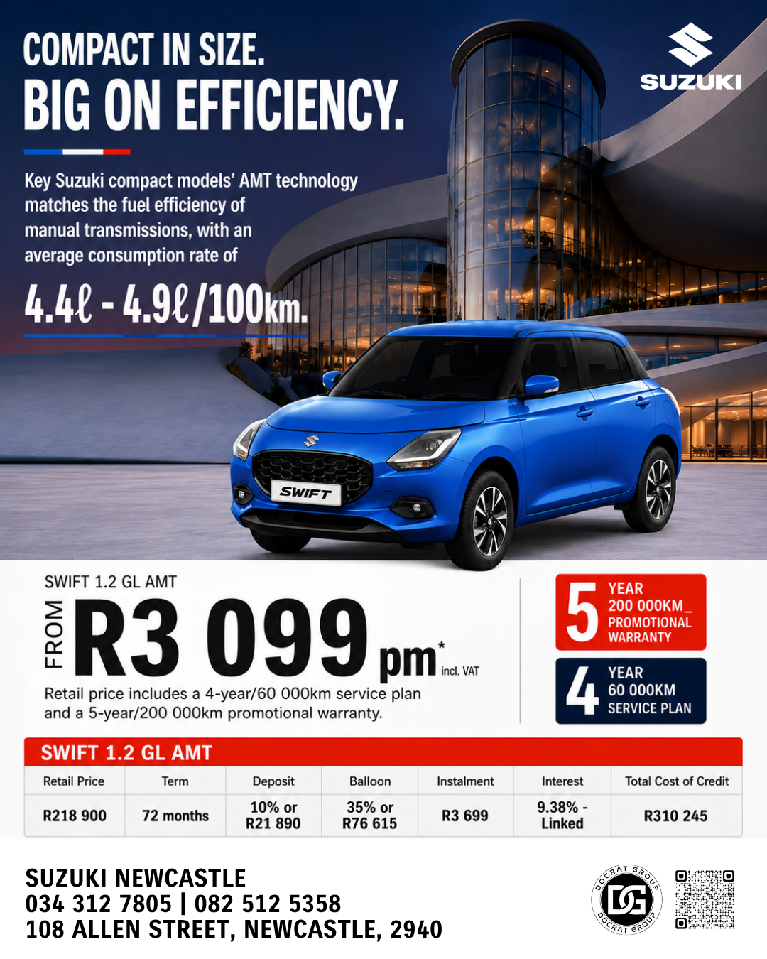 BIG VALUE. GREAT EFFICIENCY. PURE SUZUKI!