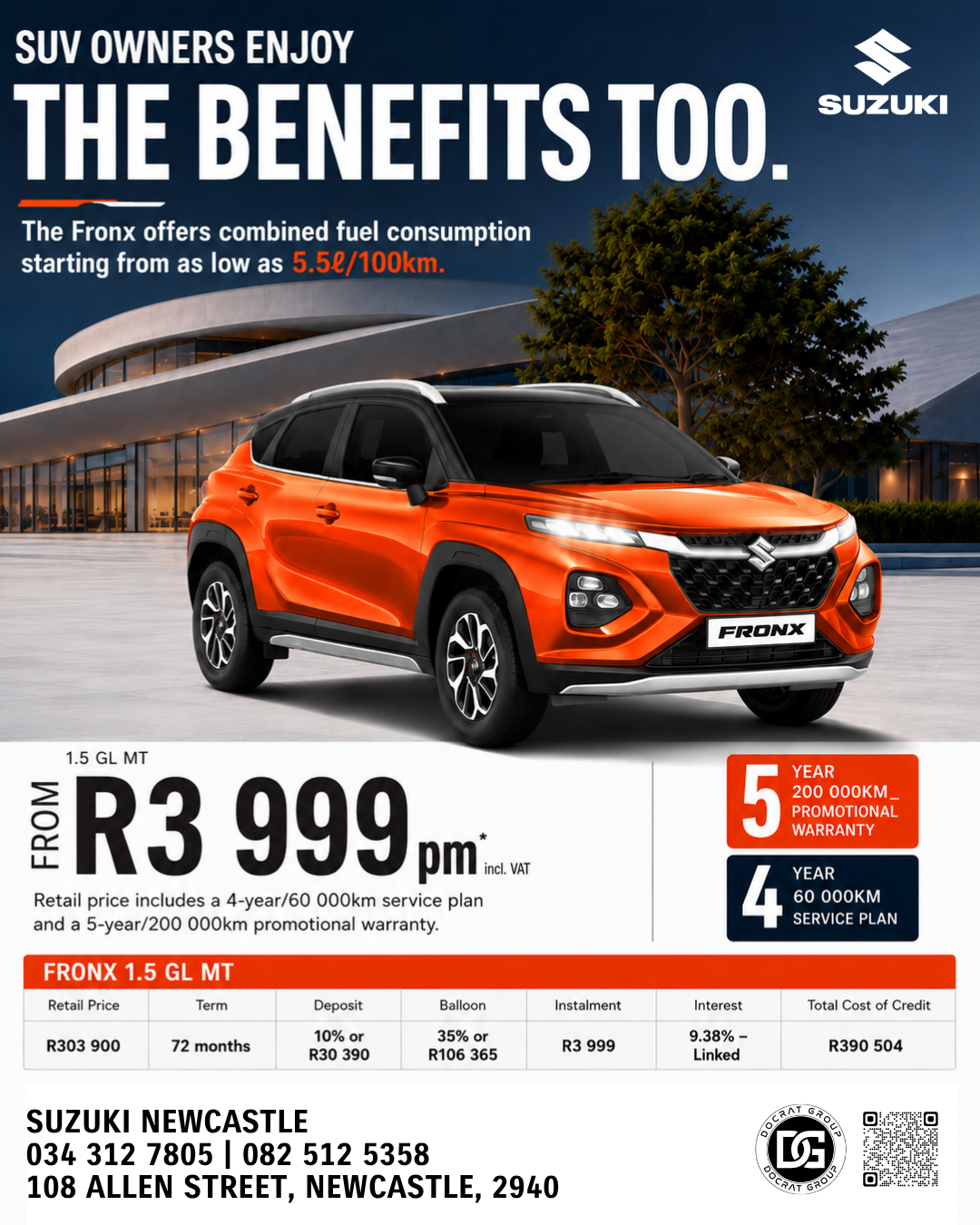 BIG VALUE. GREAT EFFICIENCY. PURE SUZUKI!
