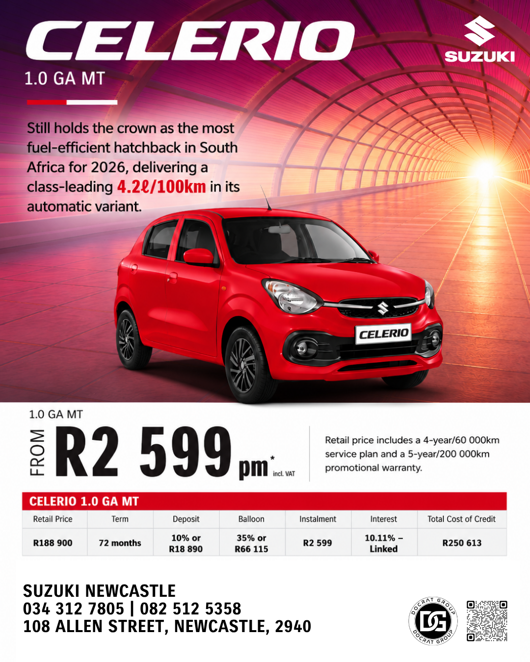 BIG VALUE. GREAT EFFICIENCY. PURE SUZUKI!