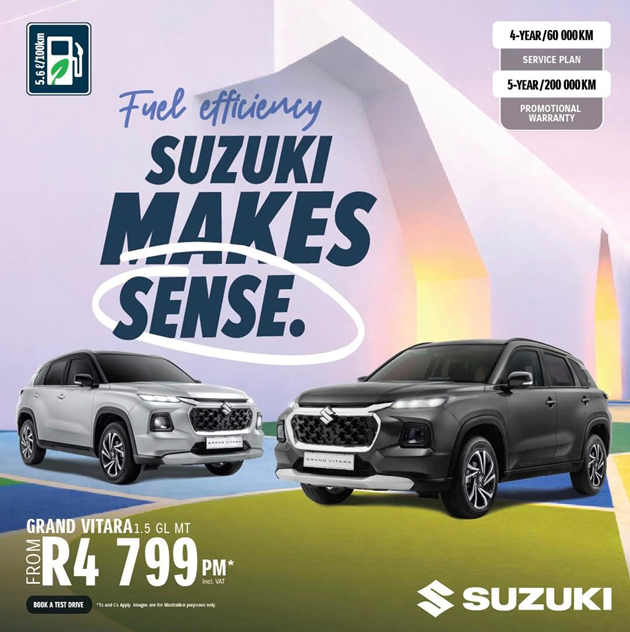 Efficiency meets adventure with the Suzuki Grand Vitara.