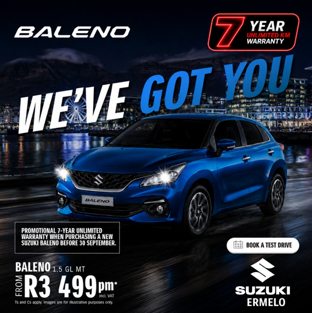 WE’VE GOT YOU! Meet the Suzuki Baleno.