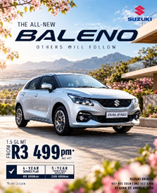 YOUR NEW SUZUKI IS WAITING AT SUZUKI ERMELO!