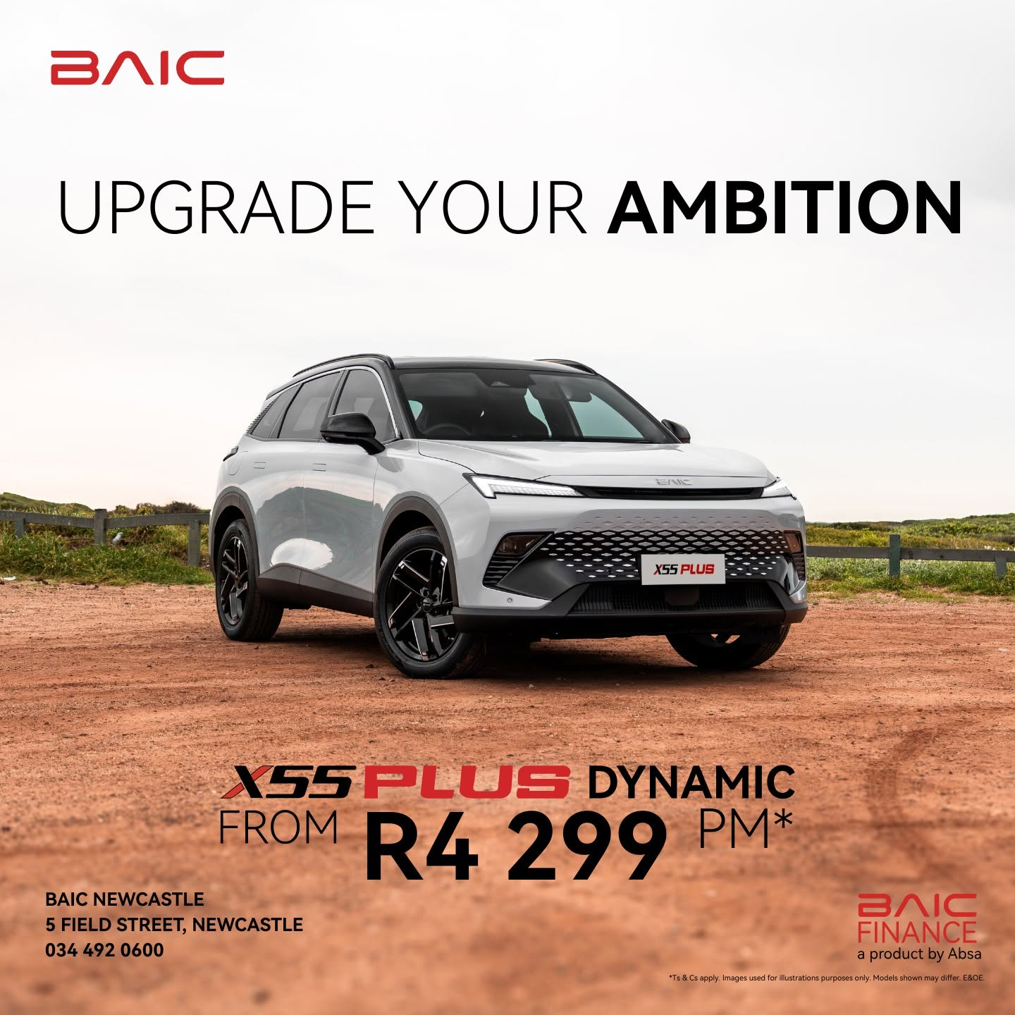BAIC X55 PLUS Dynamic from ONLY R4 299 PM*