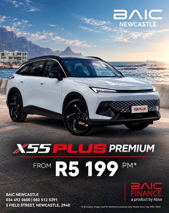 Turn every drive into something special with the BAIC X55 Plus Premium, from only R5 199 PM*.